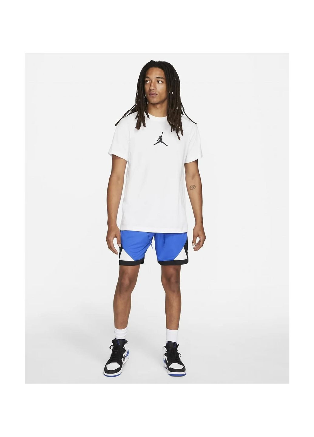 Біла футболка чоловіча jumpman air dri-fit crew (cw5190-102) Jordan