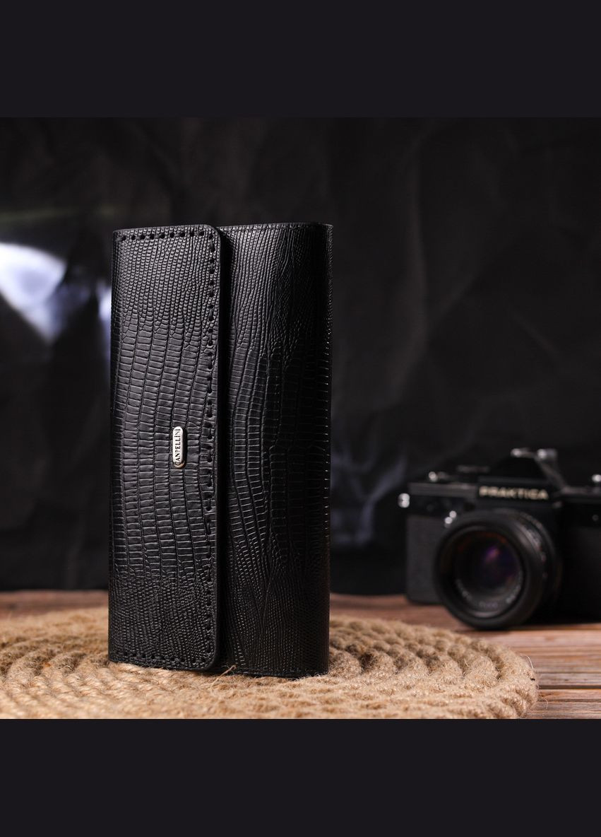 Фактурный вместительный женский кошелек из натуральной кожи 21664 Canpellini (329147939)