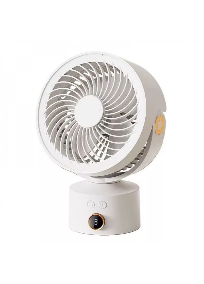 Портативний вентилятор WT-F70 з акумулятором 4000 мА·год, 3 швидкості та таймером Veron (337114272)
