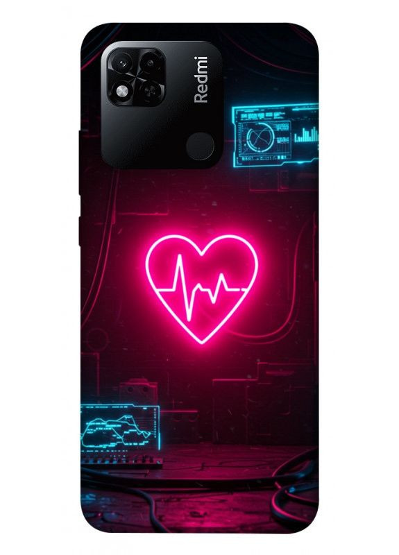 Чохол з принтом для Xiaomi Redmi 10A / для Ксяомі, сяомі, ксіомі редмі 10А Neon heart No Brand (338612827)