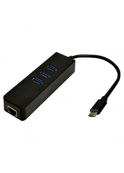 Переходник USB 3.1 TypeC - RJ45 Gigabit Lan, 3*USB 3.0 (USB3.1-TypeC-RJ45-HUB3) Dynamode usb 3.1 type-c - rj45 gigabit lan, 3*usb 3.0 (287338580)