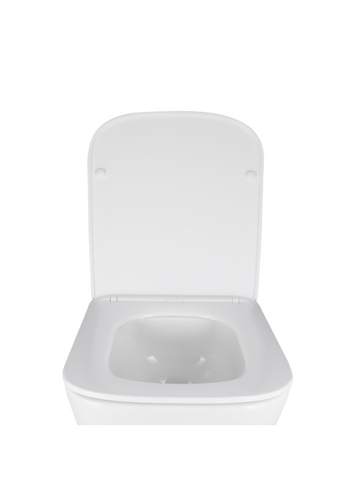 Унітаз підвісний Crow безобідковий з сідінням Soft-close Qtap QT05335171W (341326450)
