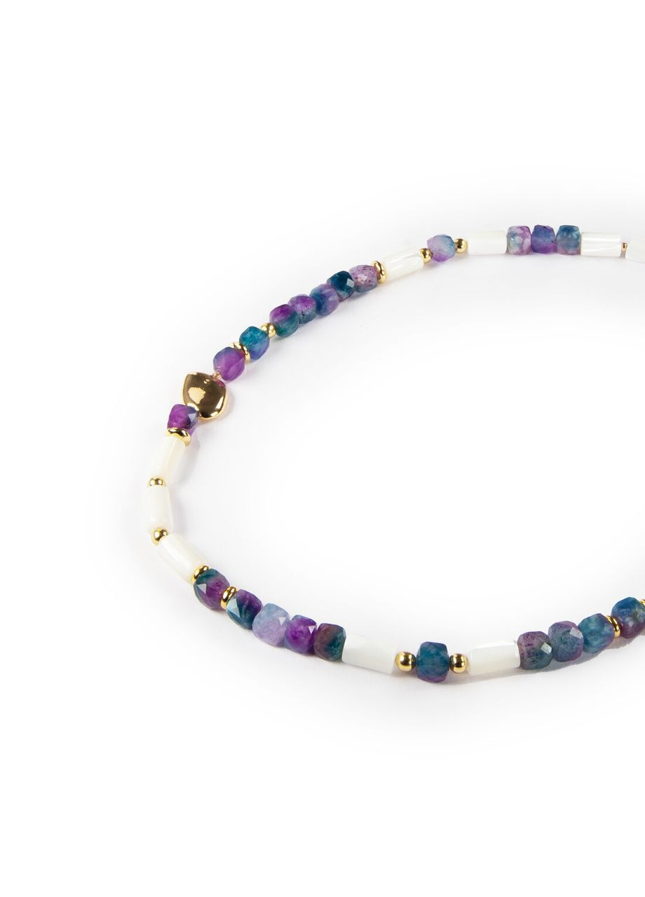 Ожерелье "Сказочная дымка" Перламутр, Флюорит Fursa fashion (335029498)