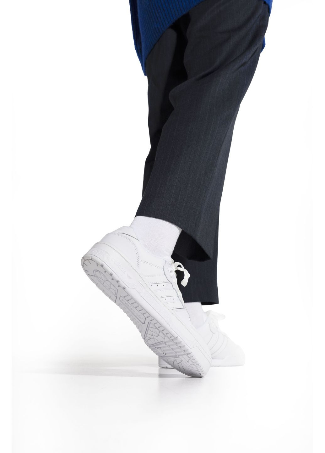 Белые демисезонные кроссовки мужские adidas rivalry white адидас No Brand