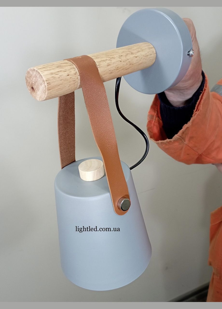 Настінний світильник модерн (52-V27040-1 GRAY) No Brand (370071628)