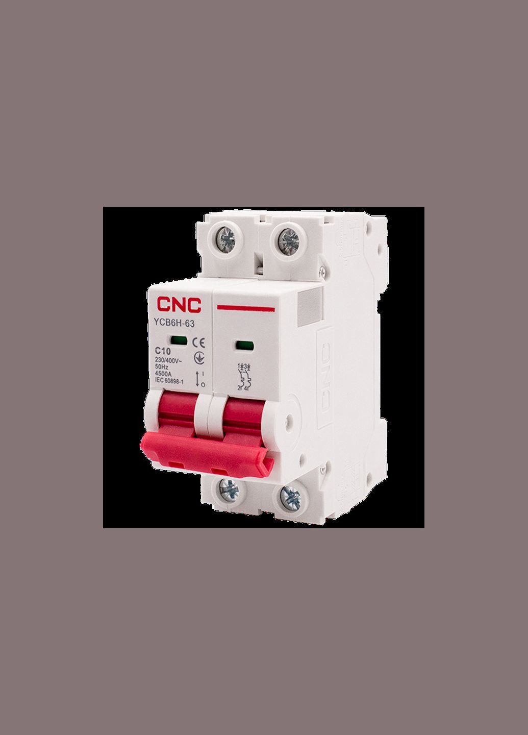 Автоматический выключатель 2P 10A 4,5kA "C" [Б00030018] YCB6Н-63 CNC (338190086)