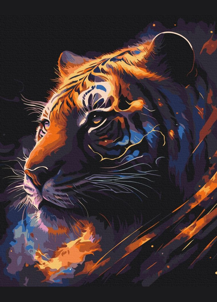 Картина по номерам Животные Набор для росписи на холсте Тигр Зодиак Холст на подрамнике 40x50 BS53691 Brushme (308987841)