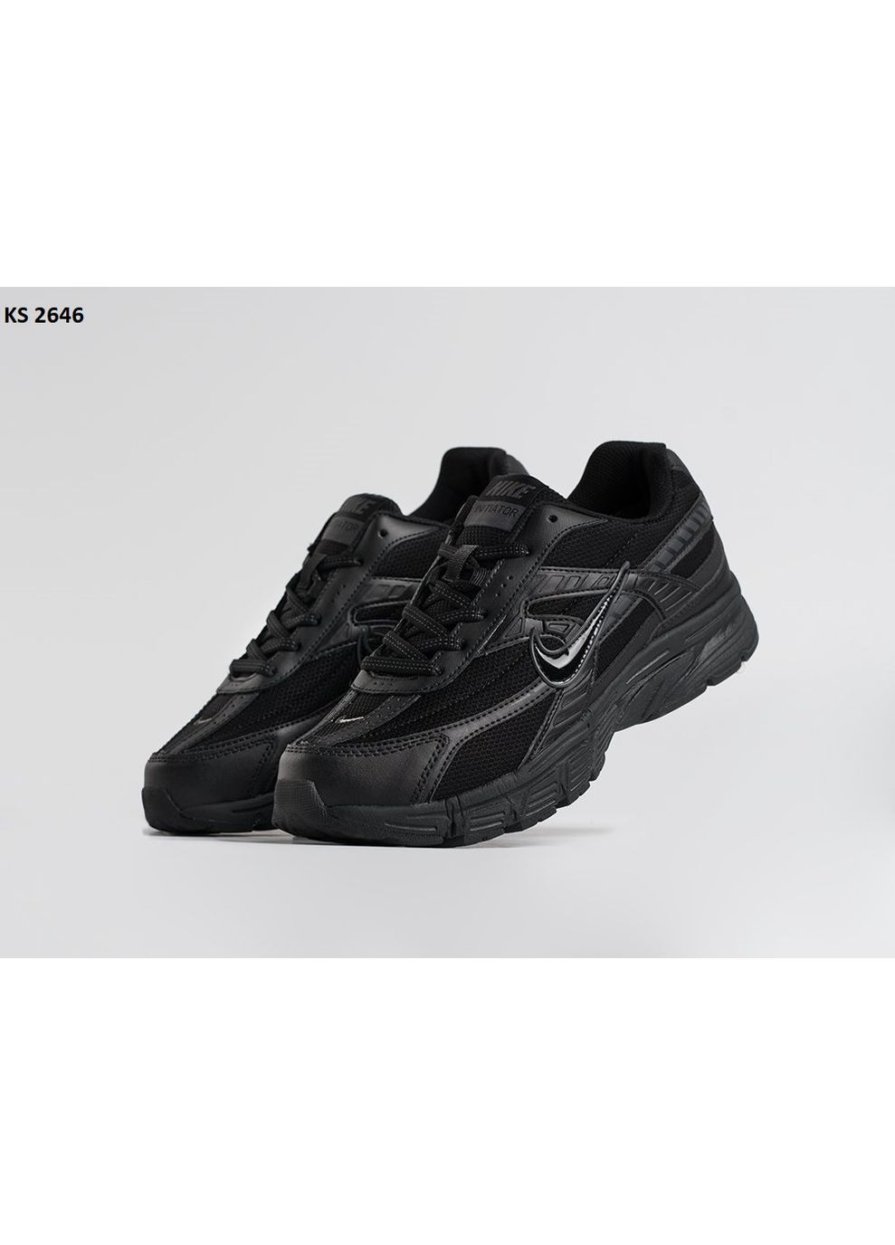 Черные демисезонные кроссовки мужские nike initiator black найк инитатор No Brand