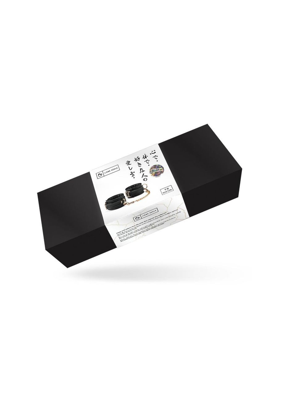 Наручники с цепочкой Liebe Seele Black Organosilicon Wrist Cuff, экокожа No Brand (303880870)