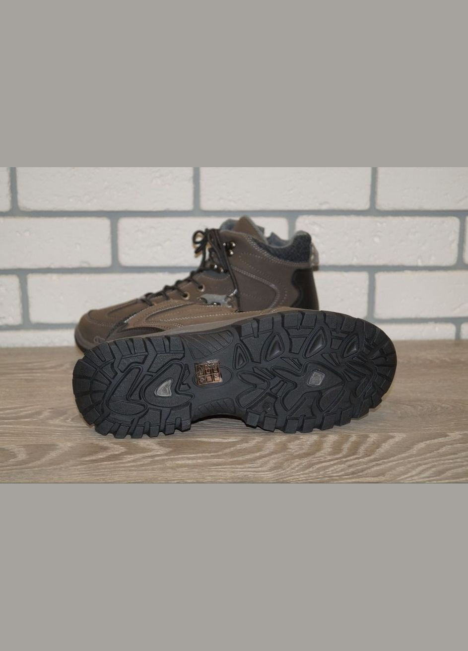 Чоловічі зимові черевики сірі Hongquan (282620169)