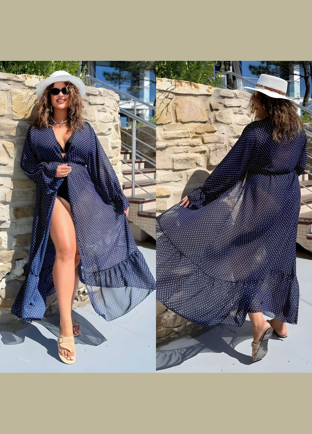 Жіноча літня пляжна туніка халат парео накидка напівпрозора червона Україна (345557404)