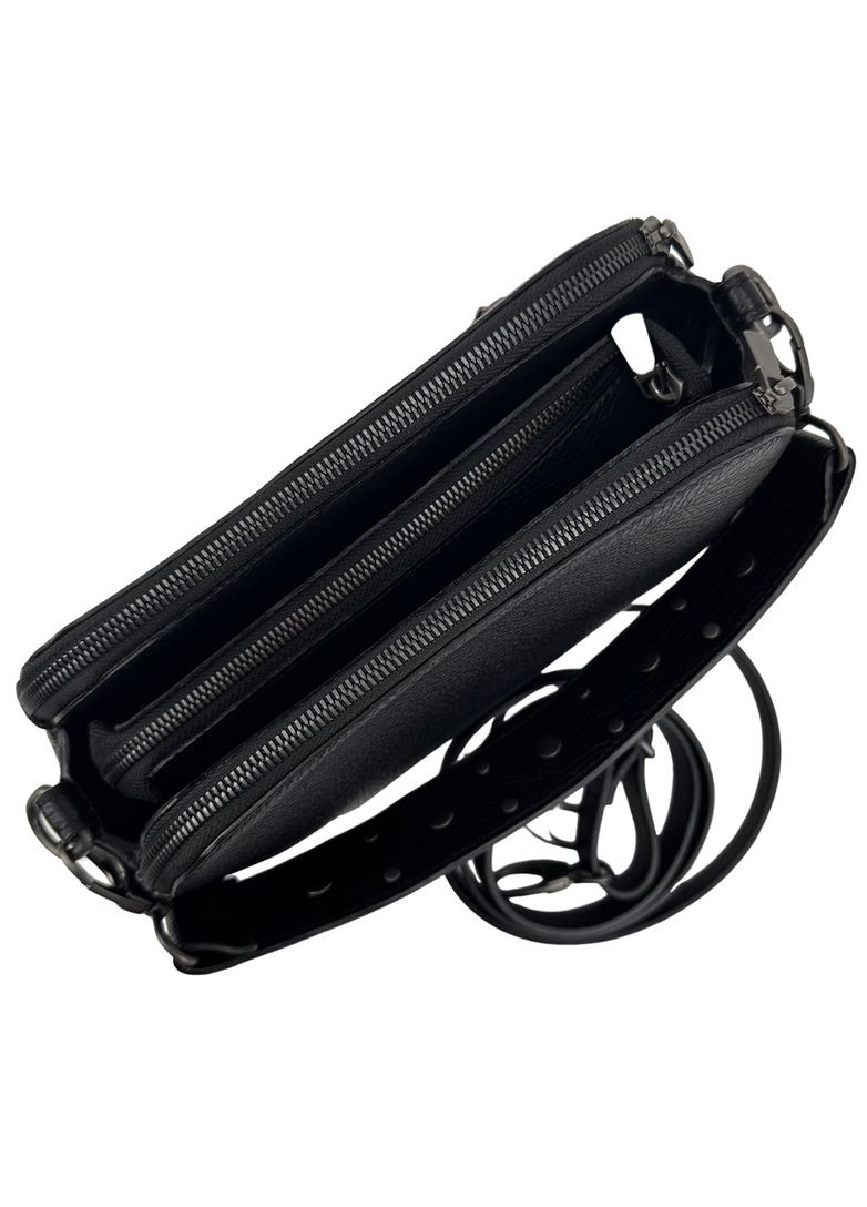 Сумочка кросбоді жіноча з натуральної шкіри на три відділи RoyalBag CH-0125A-FL (303137286)