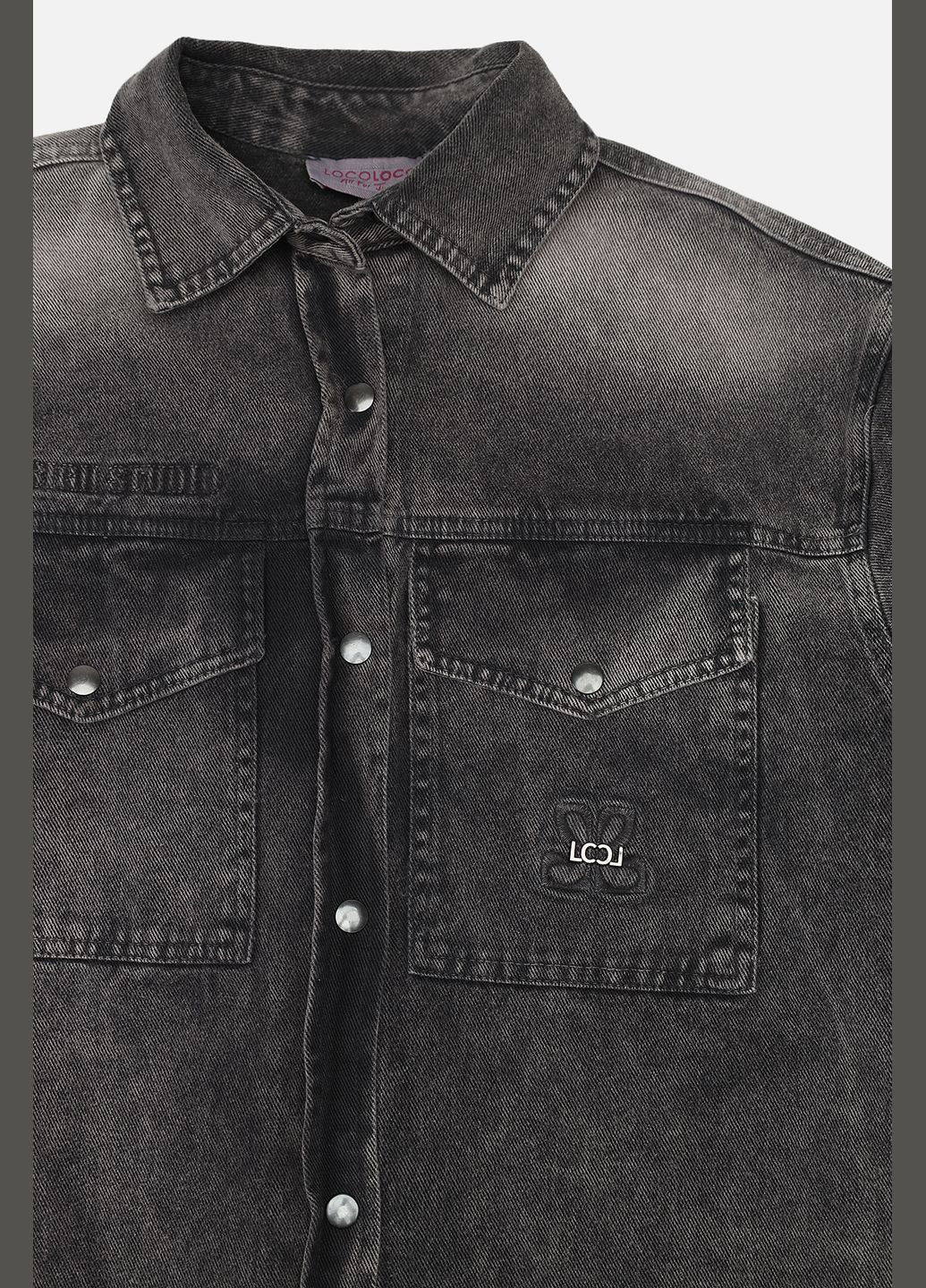 Серая рубашка LocoLoco