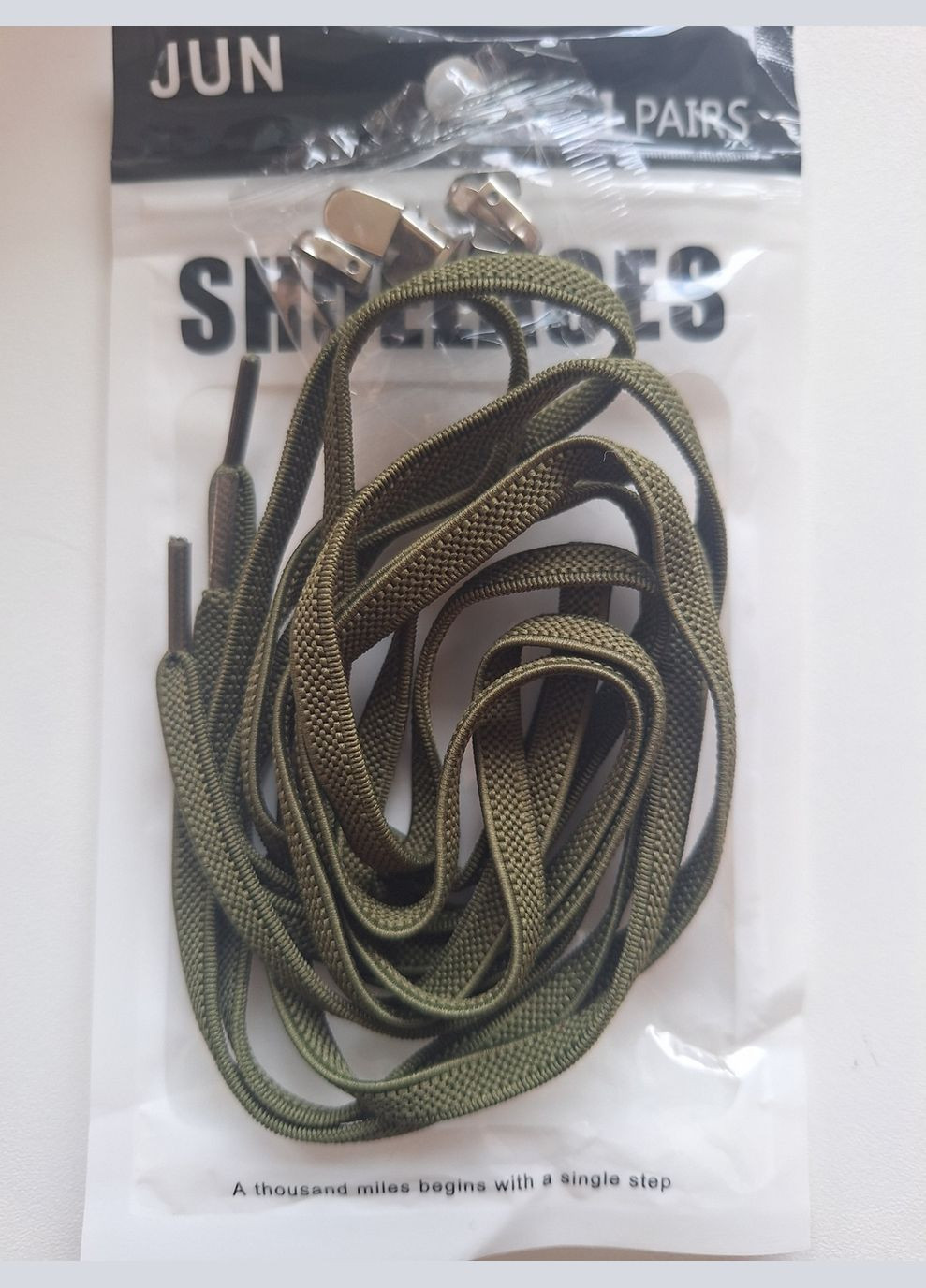 Эластичные плоские шнурки 6мм с фиксаторами PRC (304051687)