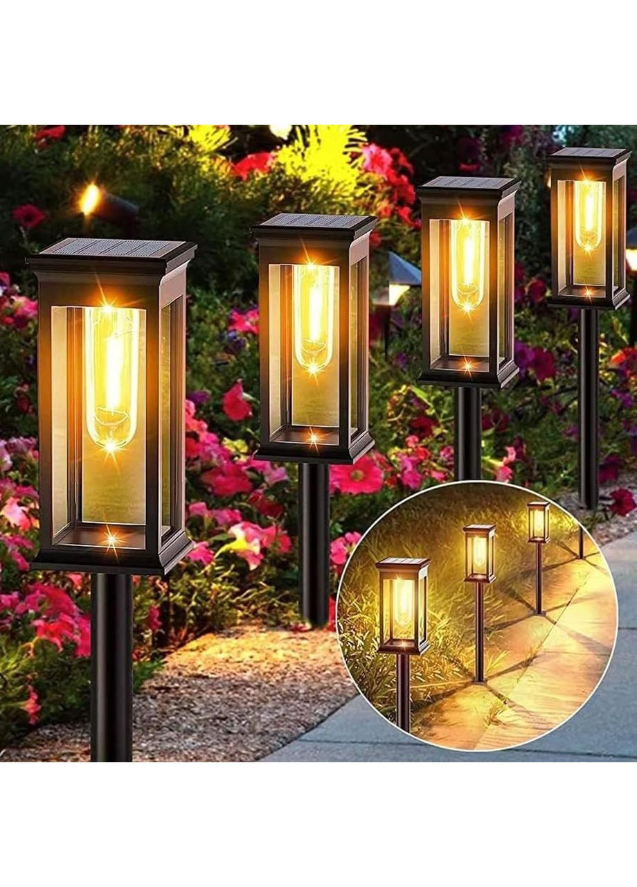 Комплект водонепроницаемых светодиодных солнечных фонарей для дорожек 12 шт. China (351854922)
