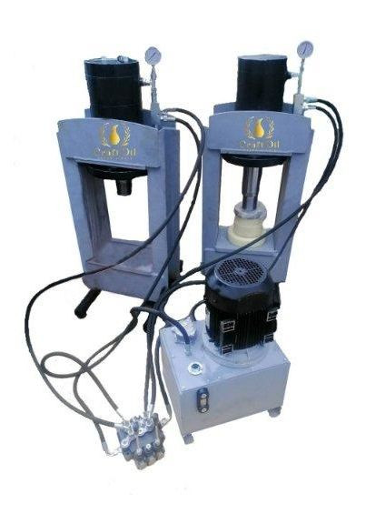 Гідравлічний маслопрес 75 тонн швелер для холодного віджиму олії з дерев'яною бочкою на 3 літри CraftOil (307930204)