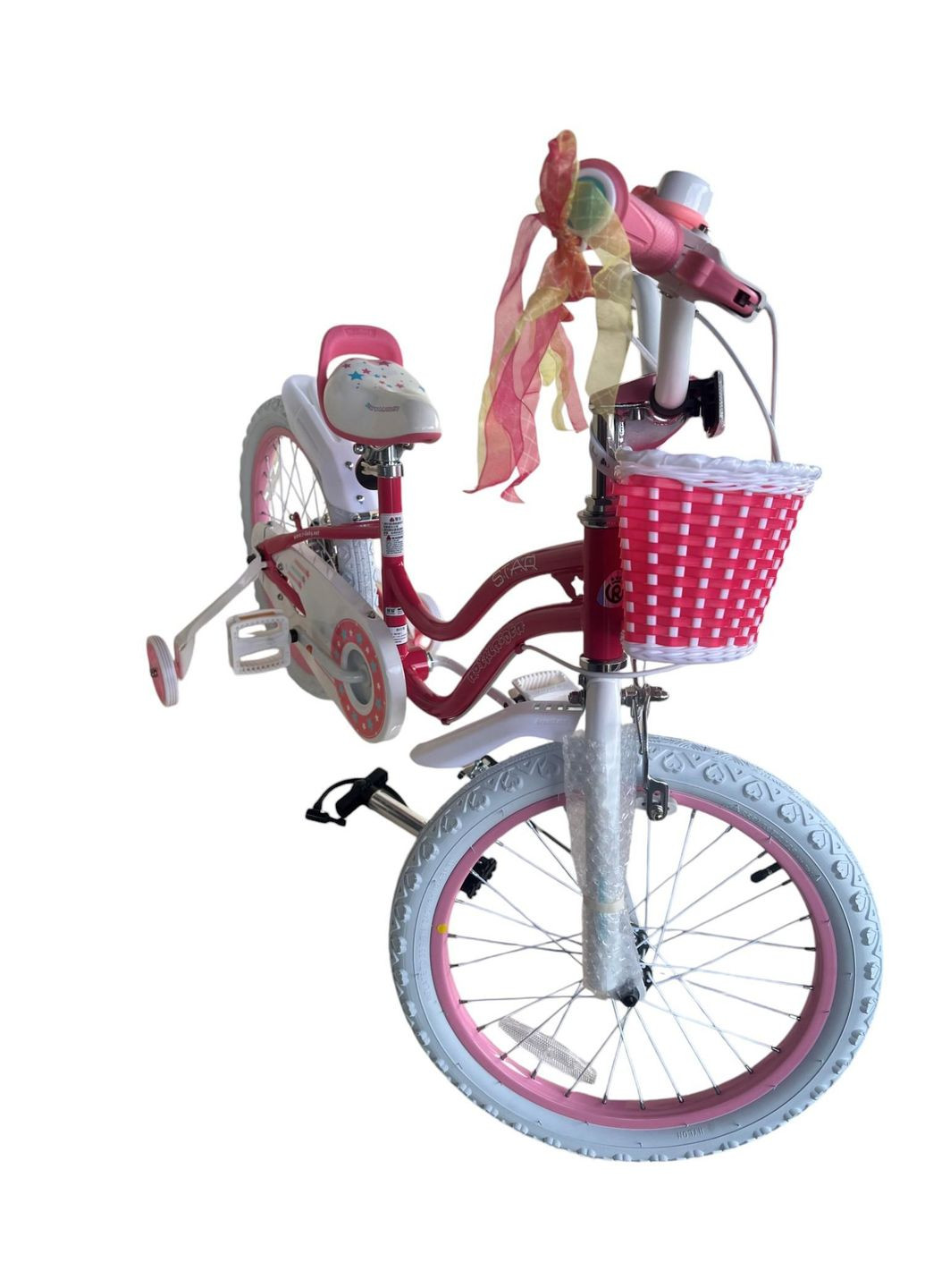 RB18G-1-ВЕЛОСИПЕД ДИТЯЧИЙ STARGIRL РОЖЕВИЙ 18 ДЮЙМІВ Royal Baby (329894329)