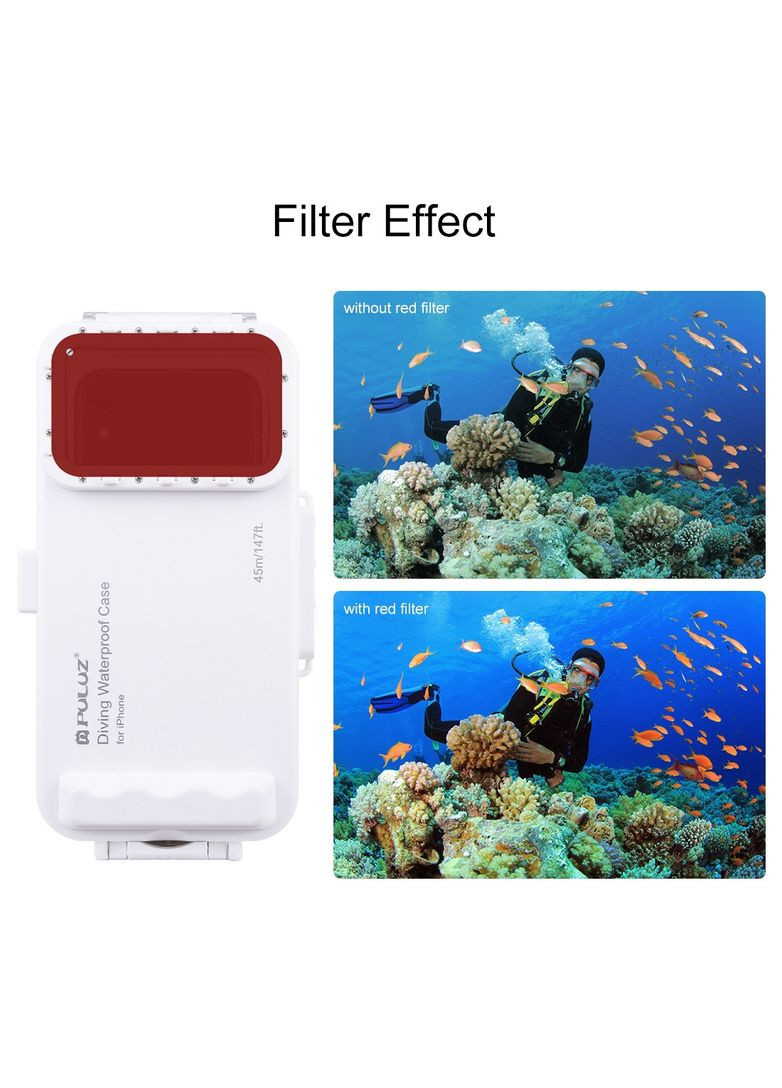 Аквабокс водонепроницаемый бокс для подводной съемки дайвинга PU9010W для Iphone 13, 12, 11, X, 8, 7, 6S Puluz (372477301)
