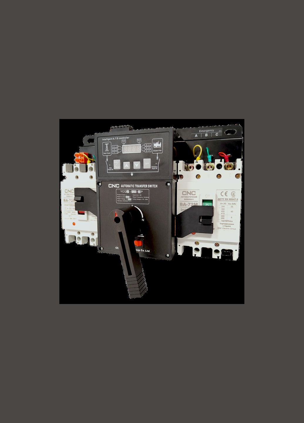 Автомат введення резерву (АВР) 4Р 630А 60кА [Б00043309] YCQ2CB-630 CNC (361054488)