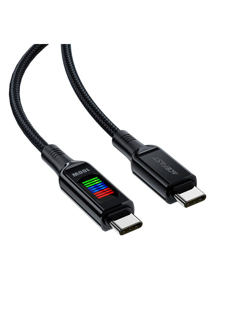 Дата кабель (m462963) Acefast USB-C to USB-C 1.2m 100W with display C7-03 (367071308)