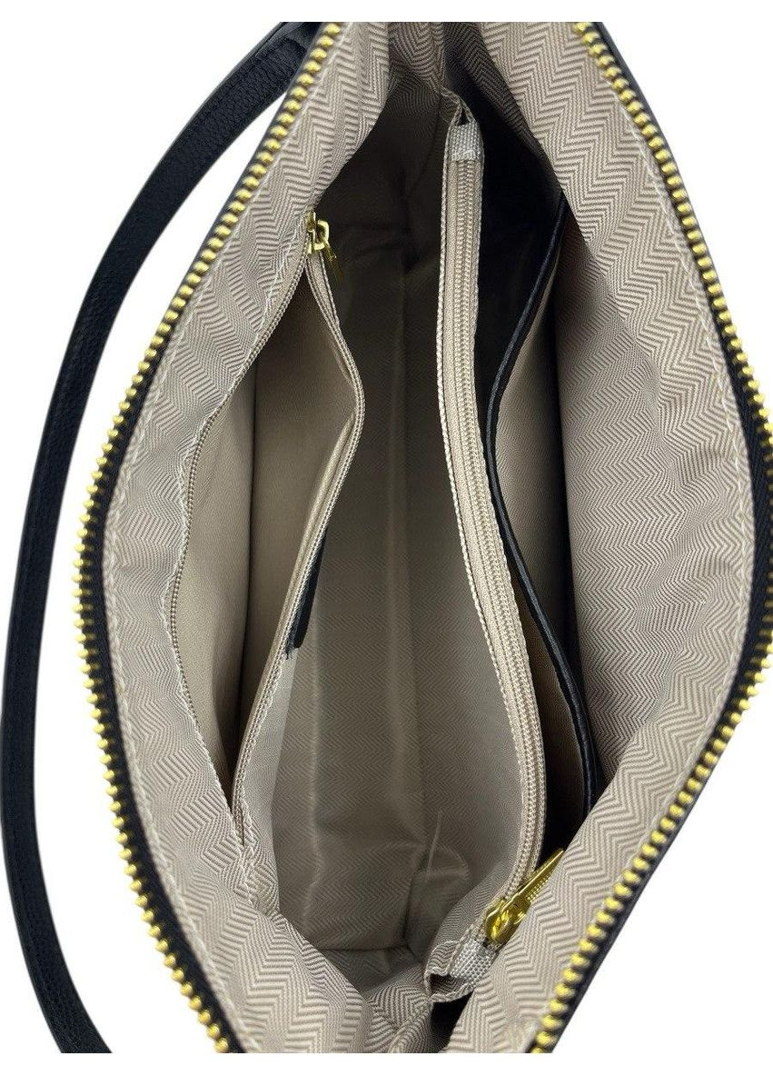 Сумка женская кожаная черная через плечо No Brand (368801403)