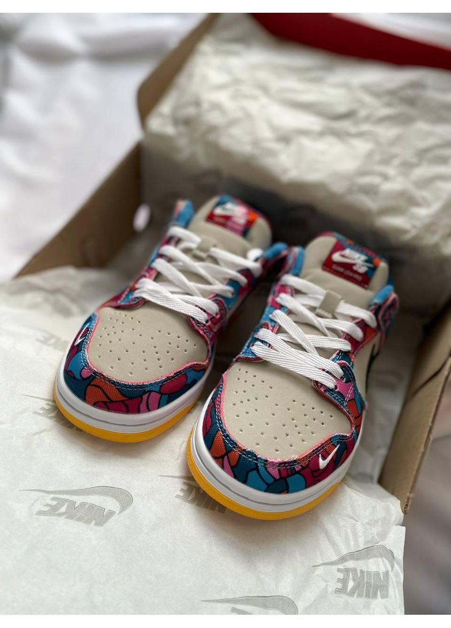 Комбіновані Осінні кросівки чоловічі nike sb dunk low para multi color найк сб данк No Brand