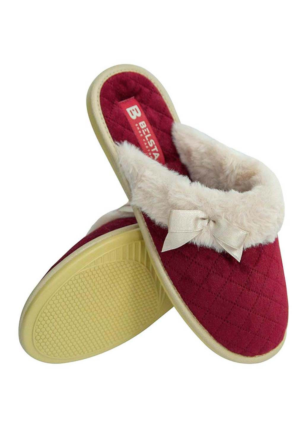 Бордовые тапки Белста