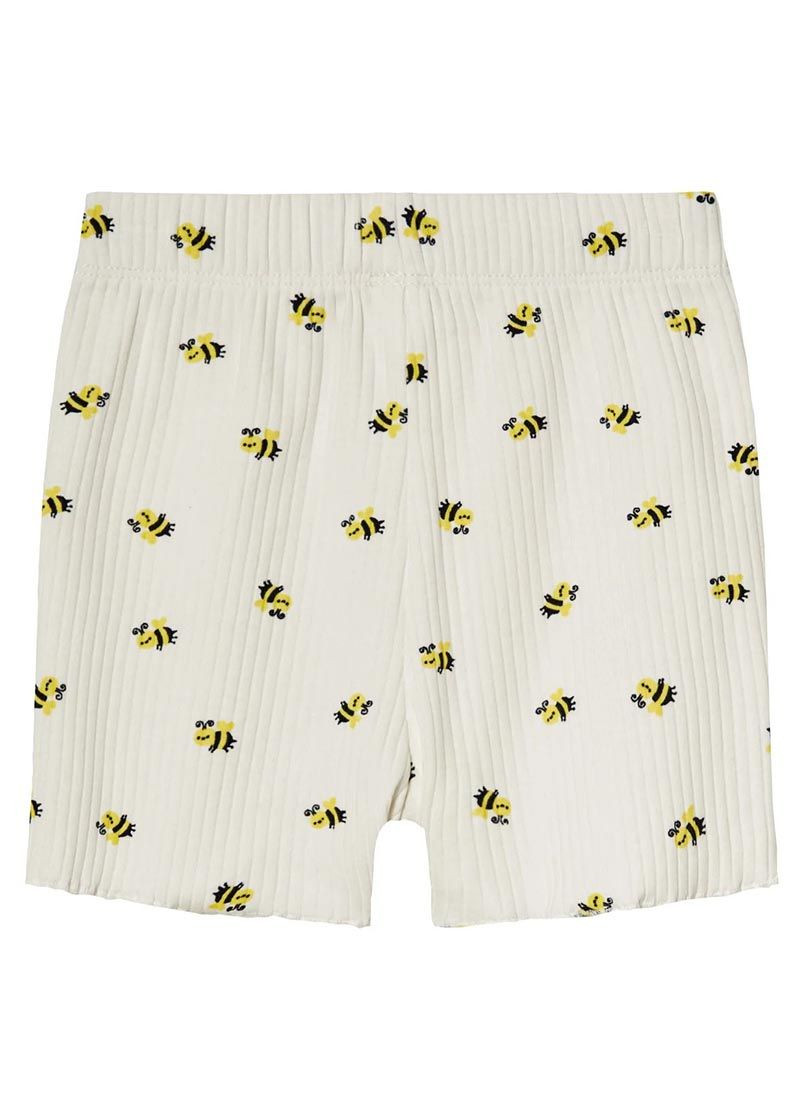 Белый летний костюм(футболка+шорты) с шортами Lupilu