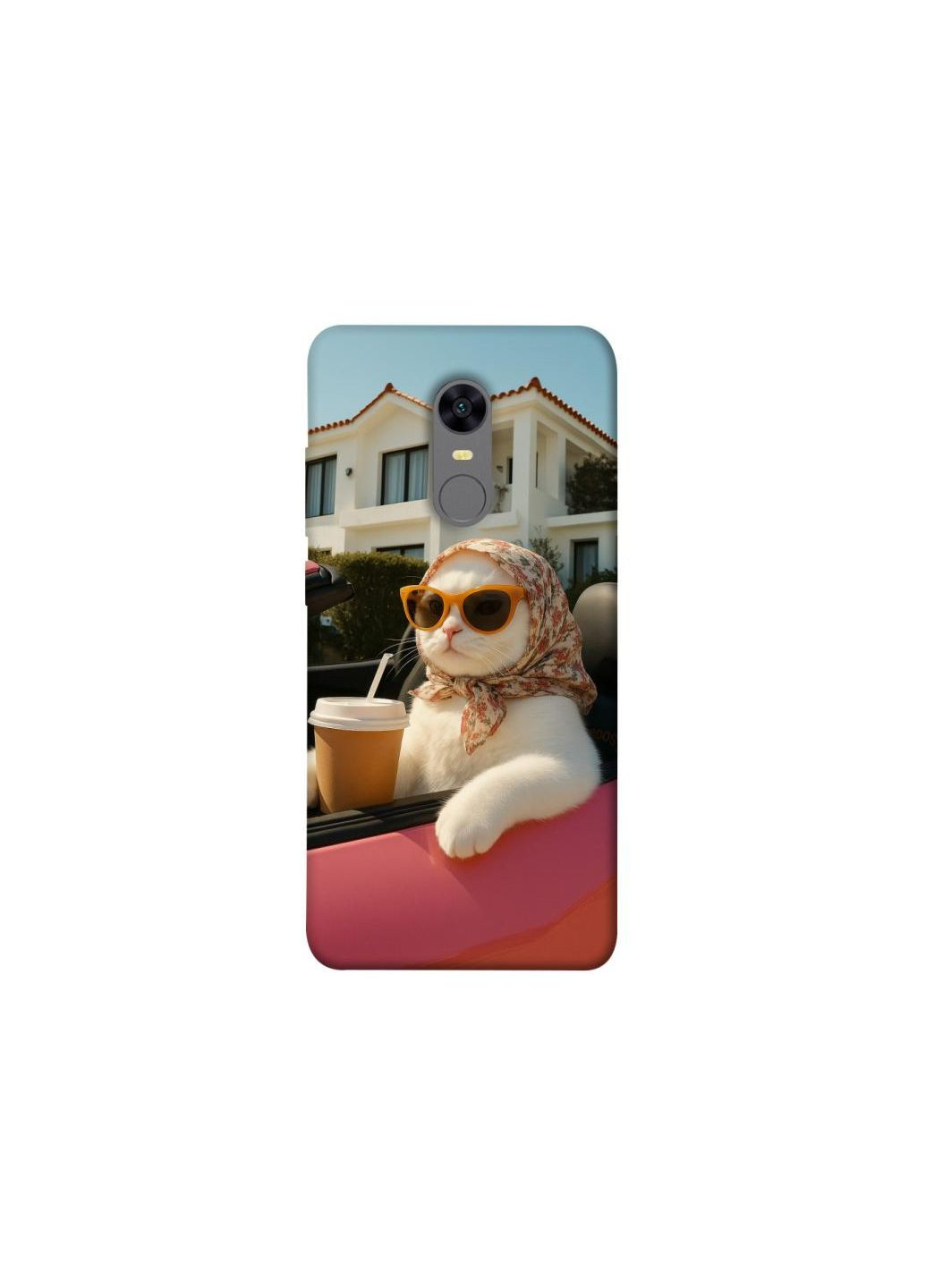Чохол на Xiaomi Redmi 5 Plus / Redmi Note 5 (Single Camera) Stylish Cat Cruise Frontalka (352224979)
