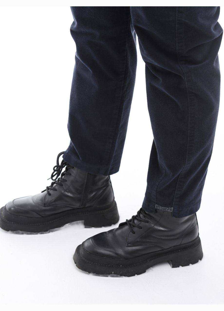 Штани жіночі темно-сині МОМ вельветові Estensivo MOM (305850844)