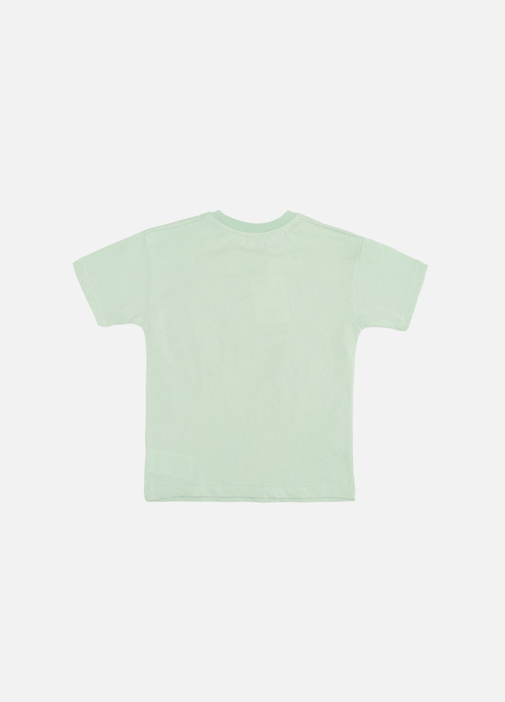 Оливкова літня футболка з коротким рукавом для хлопчика колір оливковий цб-00246528 First Kids