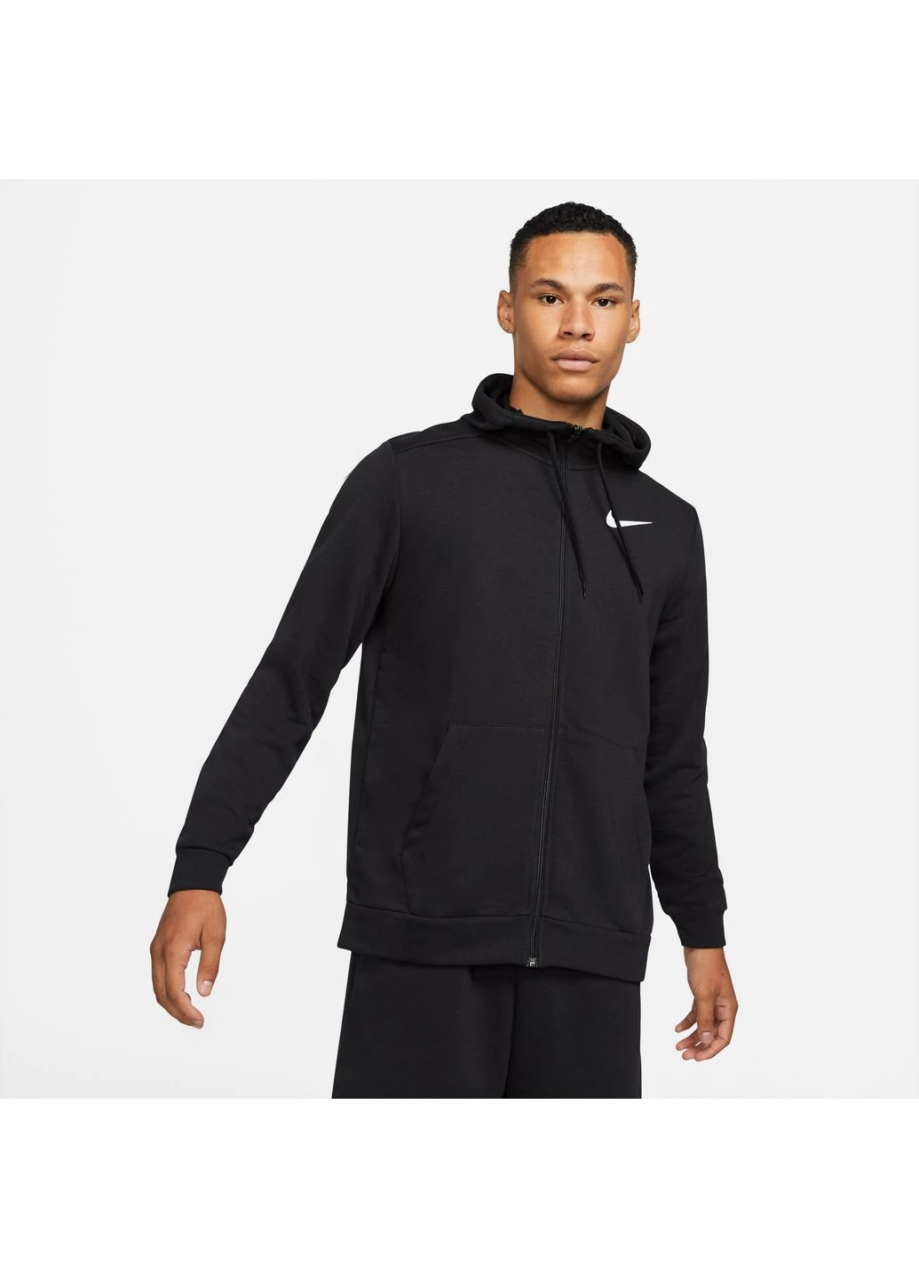 Черная футболка-спортивный костюм nk df hdie fz fl dri-fit tape training black cz6376-010__cz6379-010 для мужчин Nike