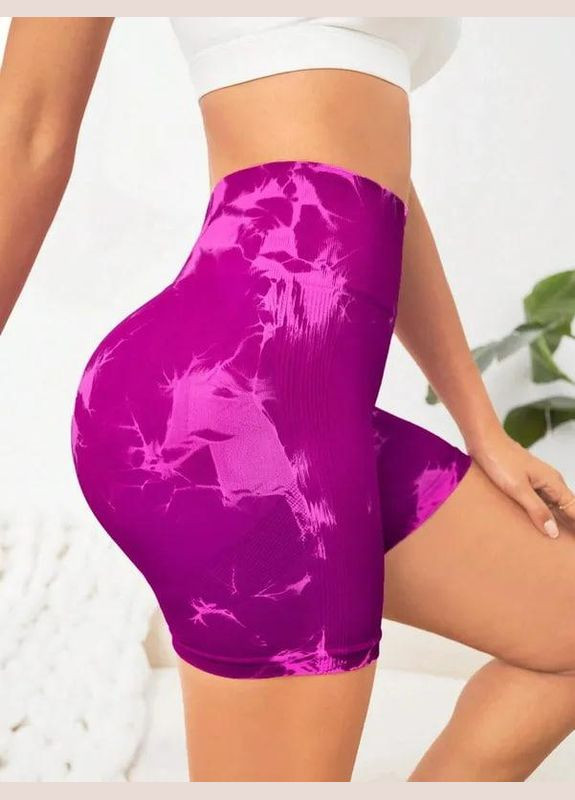 Шорти з мармуровим принтом, кольору фуксії, розмір S Trends (330245439)