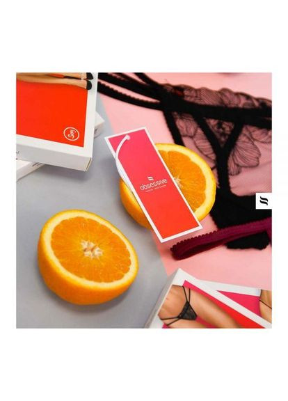 Стрінги 838-THO-3 S/M Червоні Obsessive (303882504)