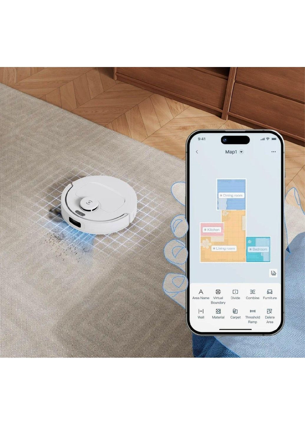 Робот-пылесос Deebot T30 CDLX71 WHITE (DLX71 WHITE) Ecovacs (361079575)