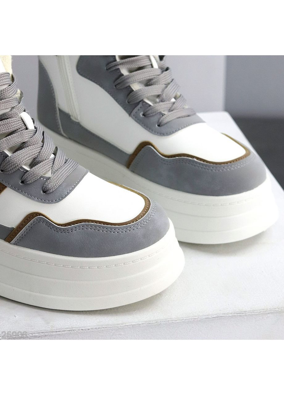 Зимние хайтопы No Brand белые зима (369363766)