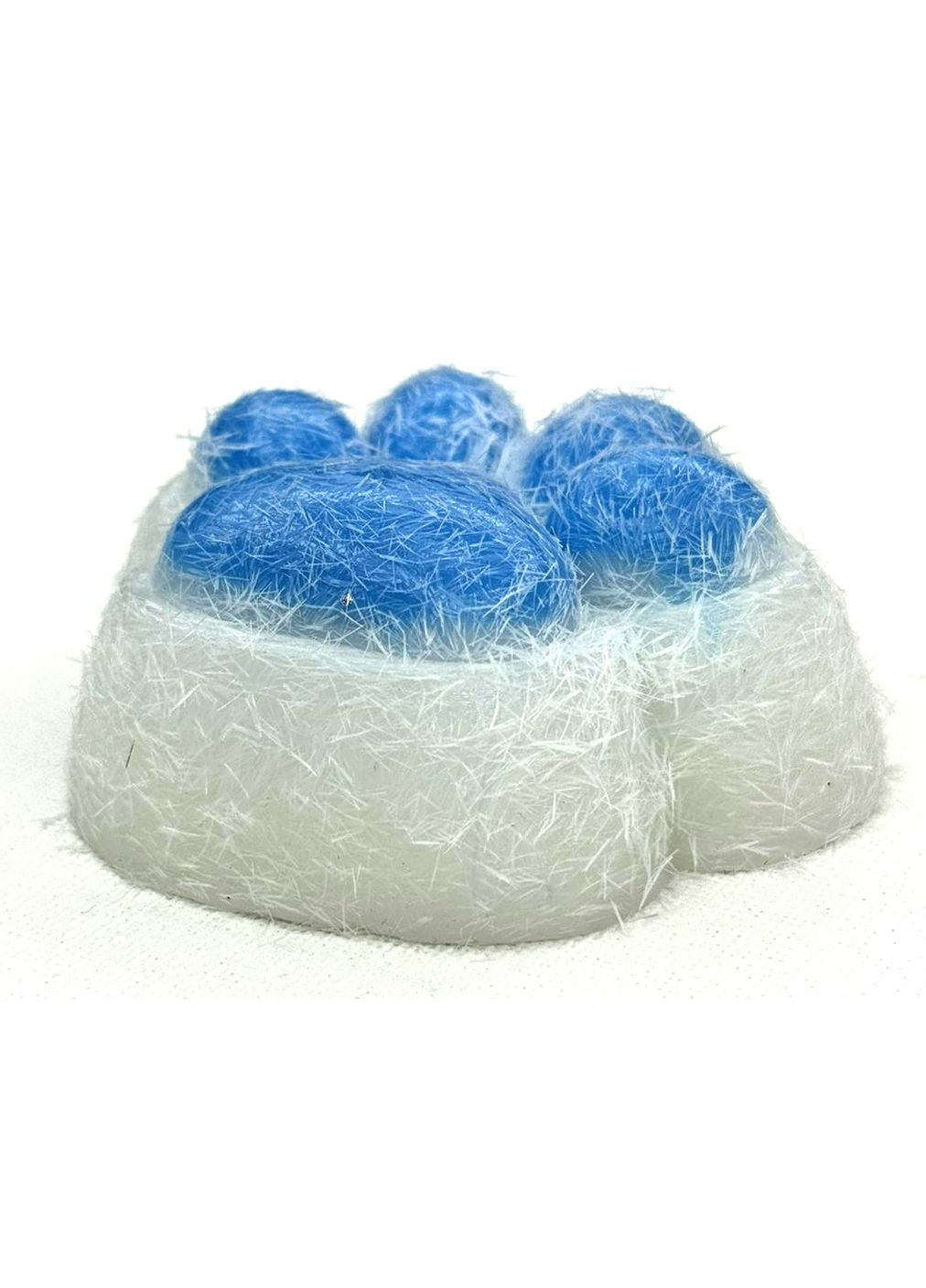 Антистресс-игрушка сквиш «Кошачья лапка» с пушистым покрытием на белой основе, 2 цвета No Brand (308346638)