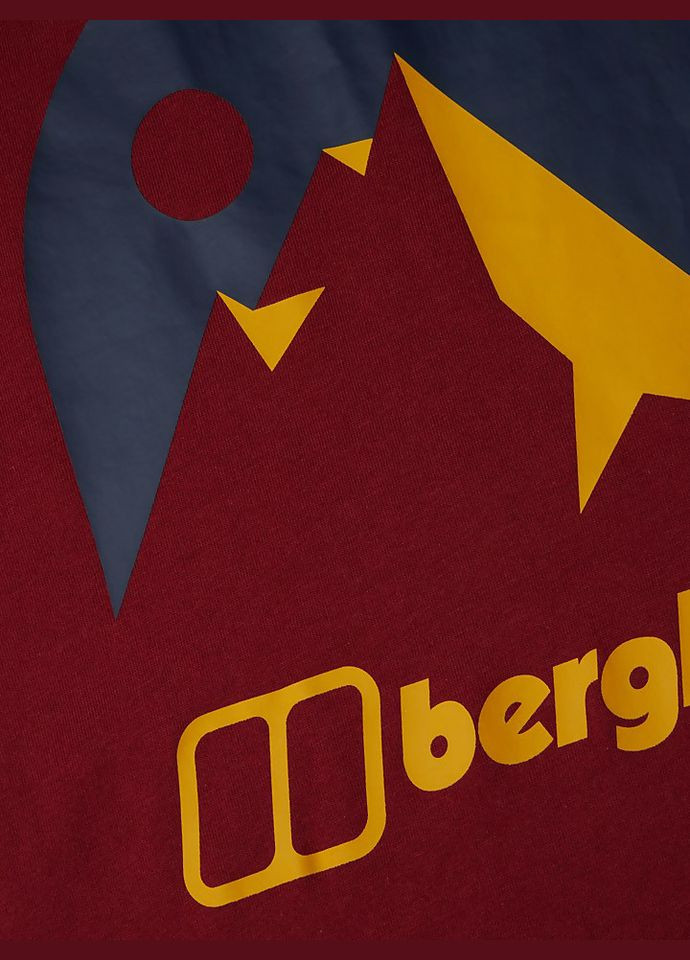 Бордова футболка чоловіча Berghaus Mens Mont Blanc Mtn Mountains T-Shirt