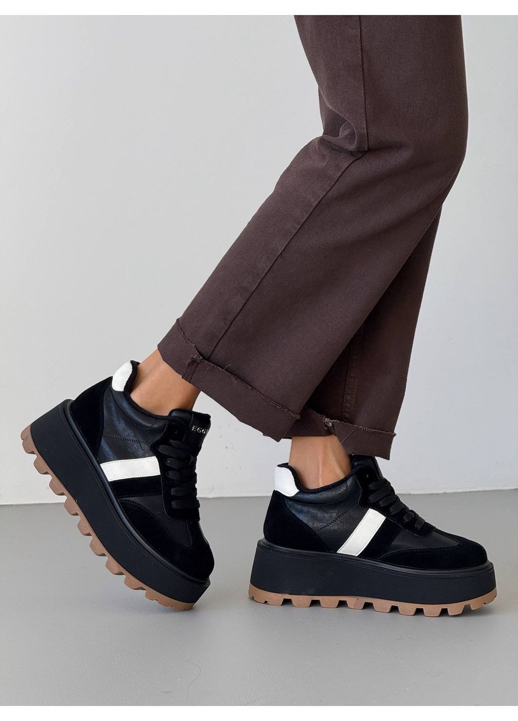 Чорні 🖤 демісезонні кеди “urban move” No Brand