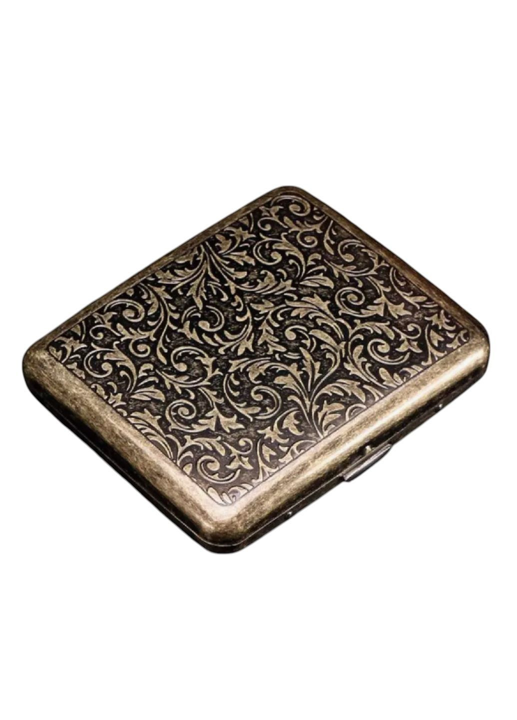 Портсигар металлический GVIPAI Arabesques Brass на 20 сигарет Zorro 1-150A (366217305)