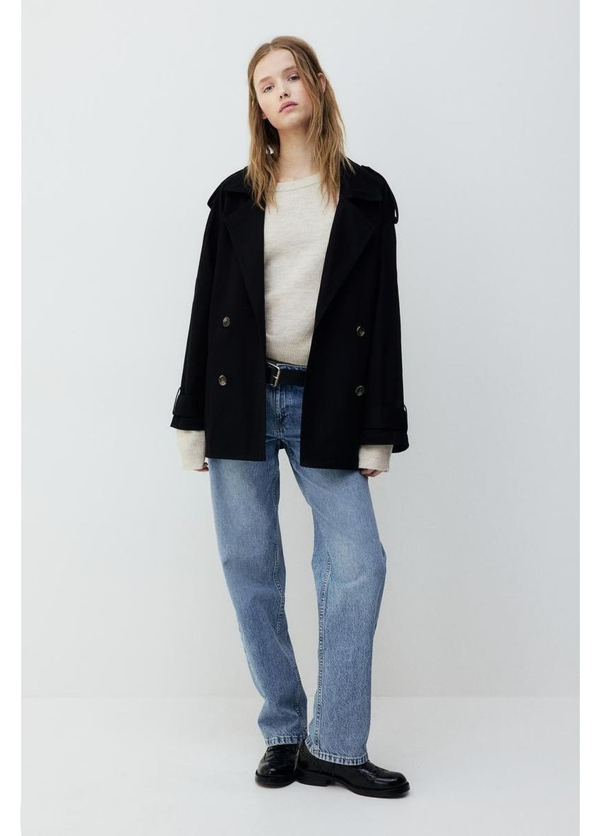 Плащ H&M тренчкот на пуговицах демисезон (373071221)
