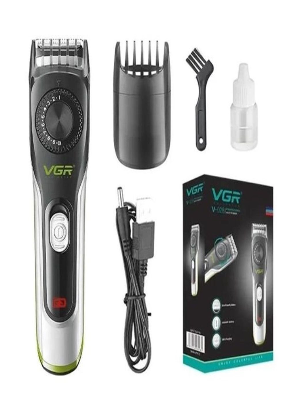Машинка для стрижки волос аккумуляторная беспроводная V-028 VGR (286422188)