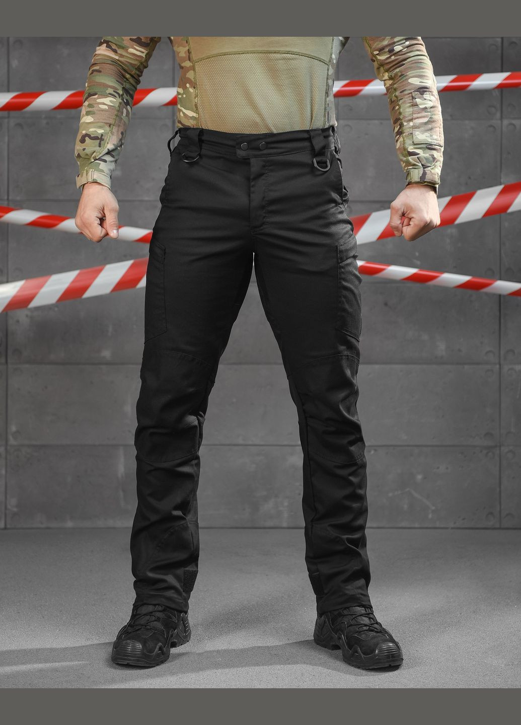 Тактичні штани демісезонні рип-стоп чорні No Brand (316039095)