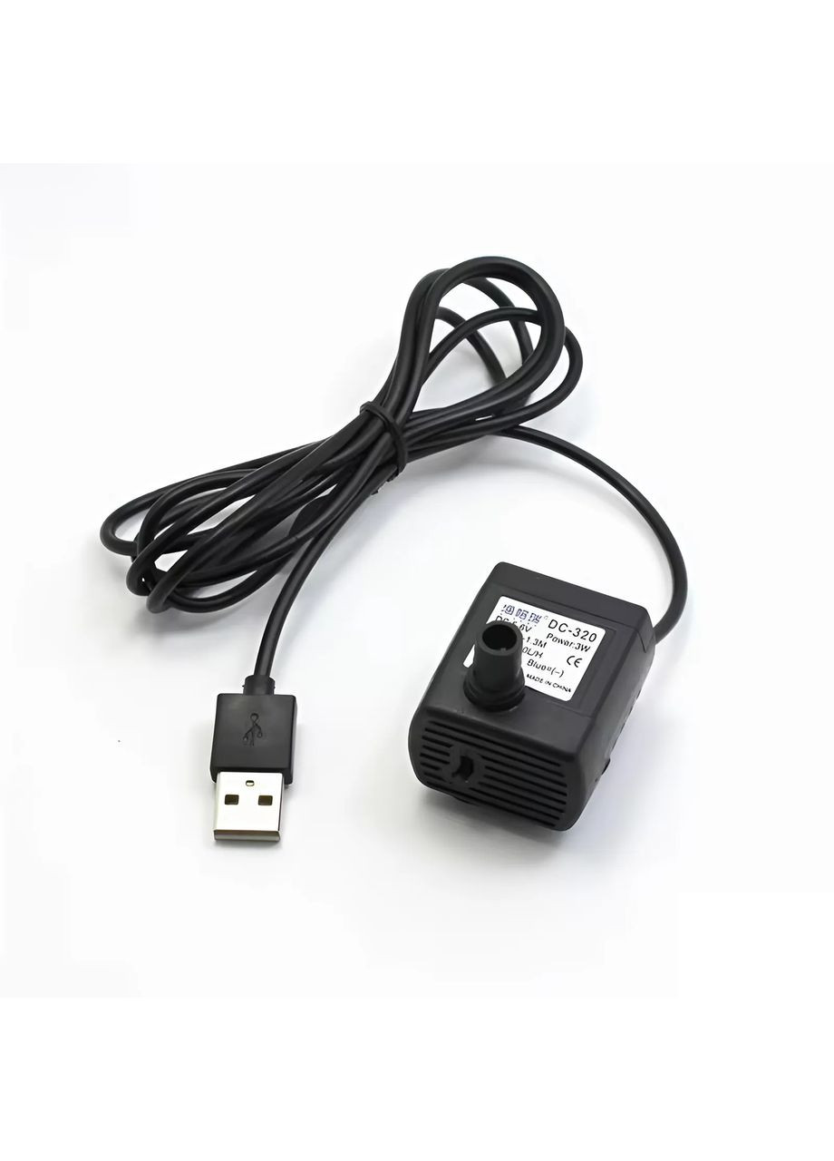 Занурювальний насос DC-320 для акваріумів з живленням USB No Brand (370159646)