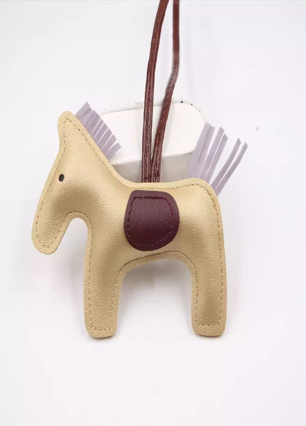 Брелок-підвіска в стилі Hermes Поні на сумку,ключі або підвіс в авто No Brand (301214634)