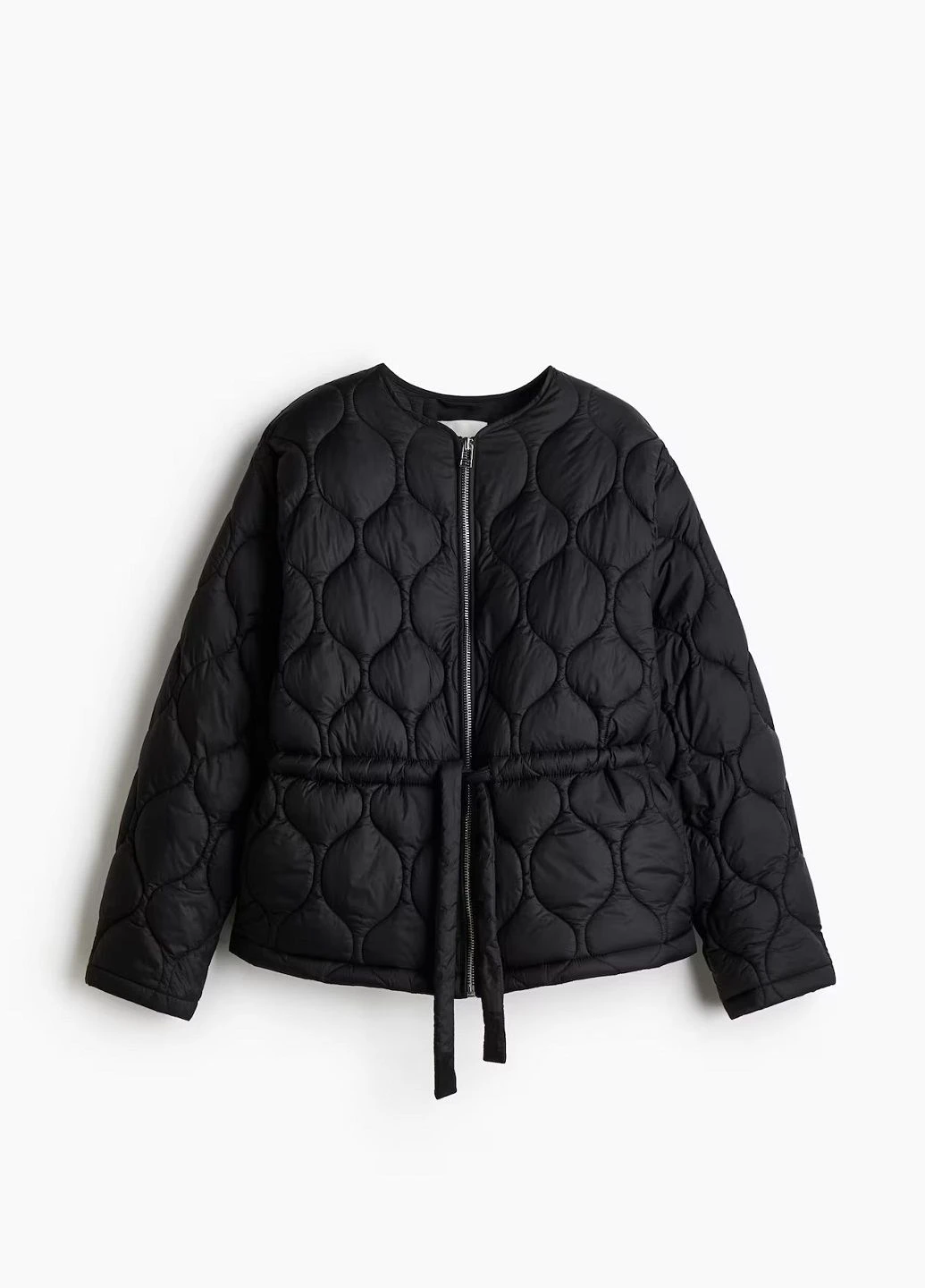 Черная демисезонная куртка H&M