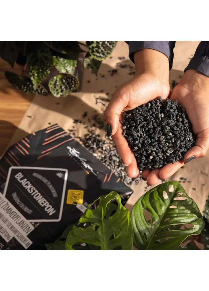 Субстрат з біовугіллям BLACKSTONE PON 6 л 19555 Lechuza (351346663)