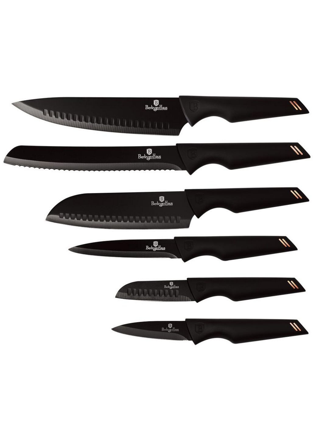 Набір ножів із 6 предметів black rose collection Berlinger Haus комбінований,
