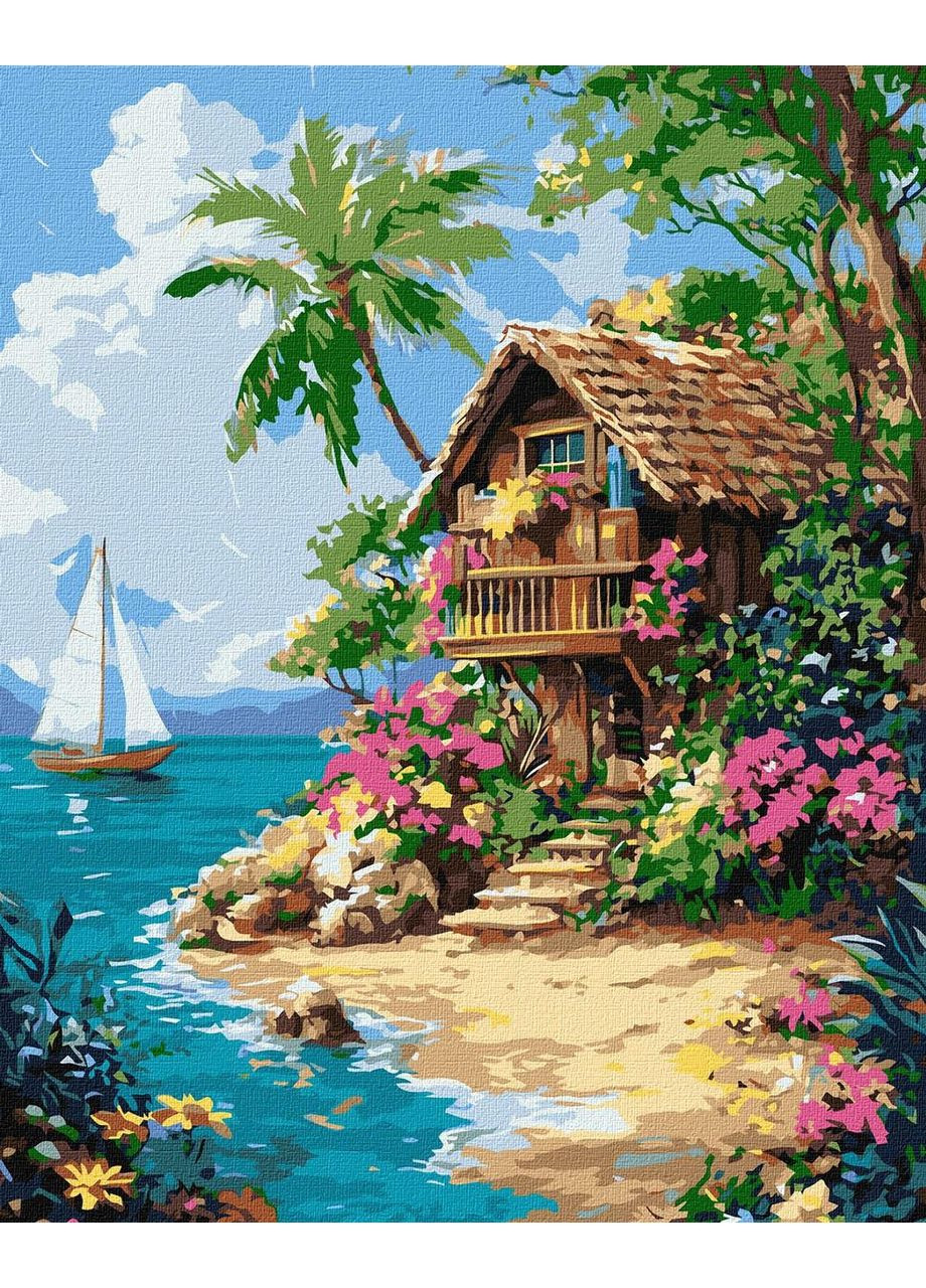 Картина за номерами Пейзаж. Тропічне життя 40*50 см KHO 6377 Ідейка (362534247)