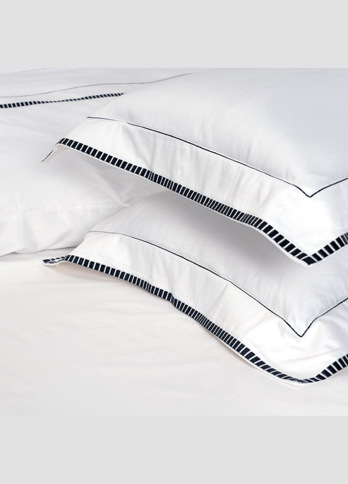 Пододеяльник с наволочками Piano lacivert с синими полосками 220*240+50*70 (2) Penelope (303289894)